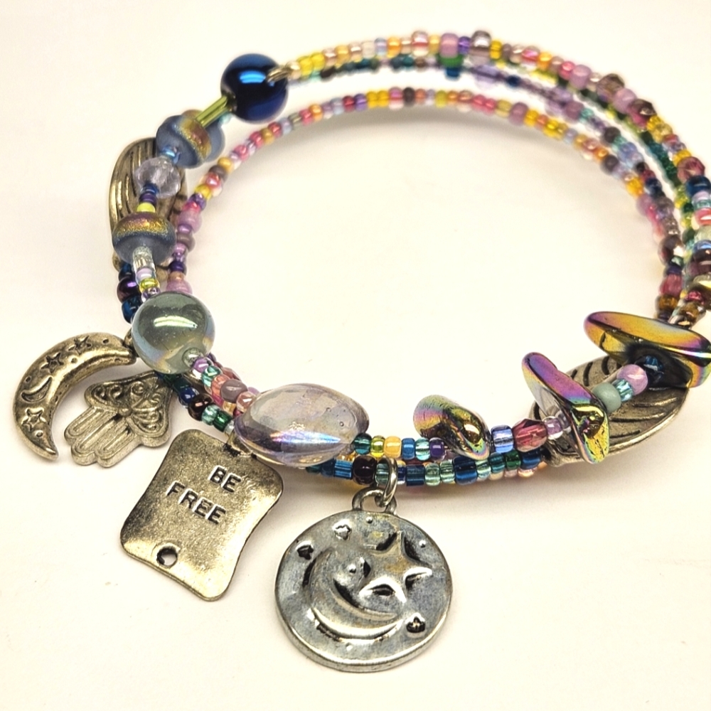 Celestial Beaded Memory Bracelet - Picture 2 of 5